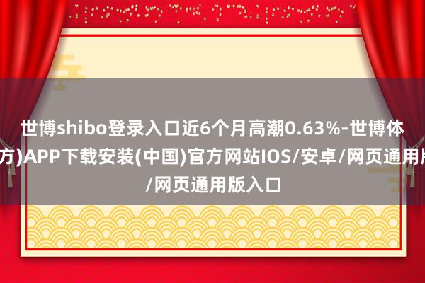 世博shibo登录入口近6个月高潮0.63%-世博体育(官方)APP下载安装(中国)官方网站IOS/安卓/网页通用版入口