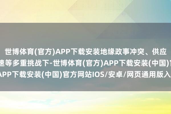 世博体育(官方)APP下载安装地缘政事冲突、供应链波动、本事迭代加速等多重挑战下-世博体育(官方)APP下载安装(中国)官方网站IOS/安卓/网页通用版入口